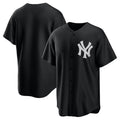 Custom Black NYY Baseball Shirt Top