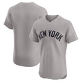 Custom Gray NYY Baseball Shirt Top