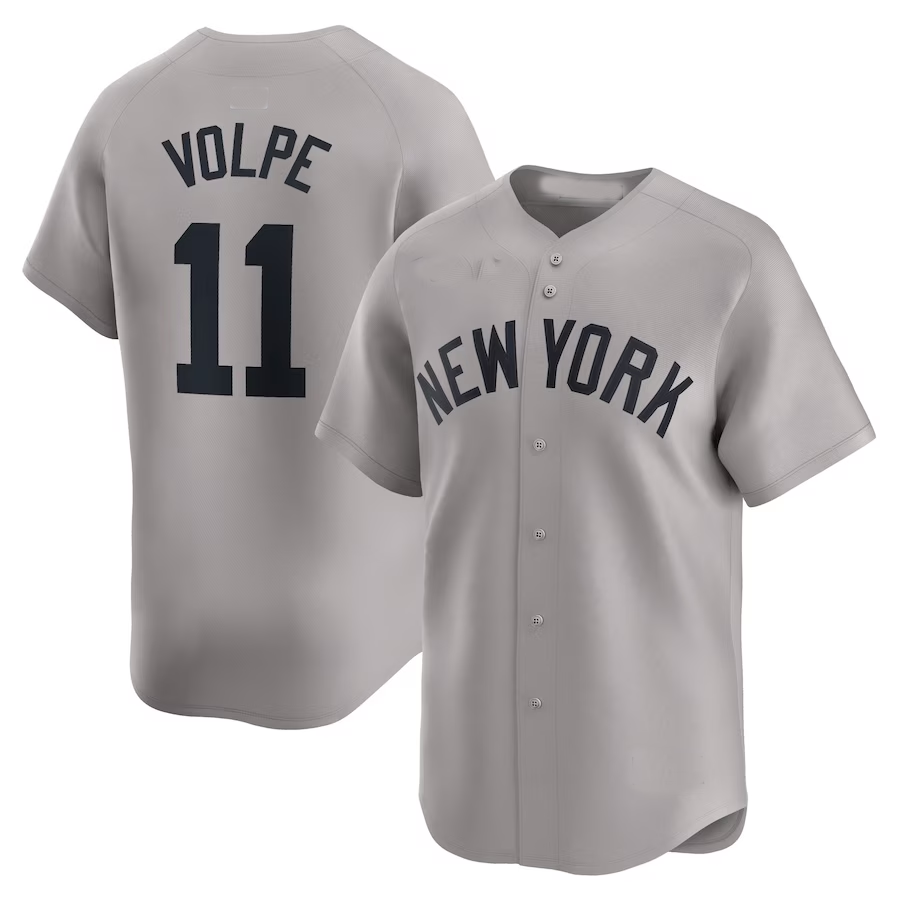 Custom #11 Gray 2024 NYY Baseball Shirt Top