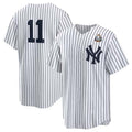 Custom #11 White 2024 NYY Baseball Shirt Top