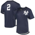 Custom #2 Navy NYY Baseball Shirt Top