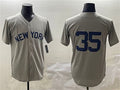Custom #35 Gray NYY Baseball Shirt Top