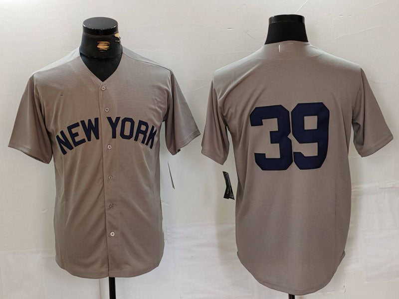Custom #39 Grey NYY Baseball Shirt Top