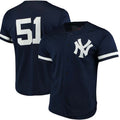 Custom #51 Navy NYY Baseball Shirt Top