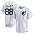 Custom #88 White NYY Baseball Shirt Top