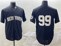 Custom #99 Black NYY Baseball Shirt Top