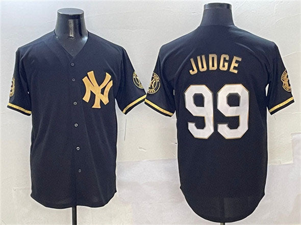 Custom #99 Black NYY Baseball Shirt Top