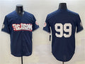 Custom #99 Navy NYY Baseball Shirt Top