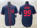 Custom #99 Red NYY Baseball Shirt Top