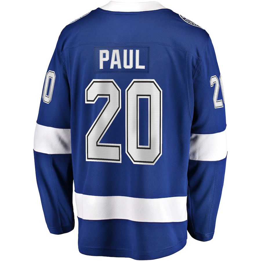 Custom #20 Blue TBL Hockey Shirt Top