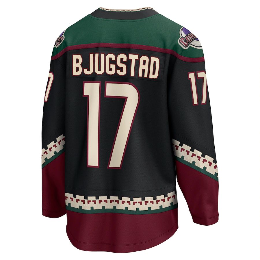 Custom #17 Black Hockey Shirt Top