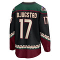 Custom #17 Black Hockey Shirt Top
