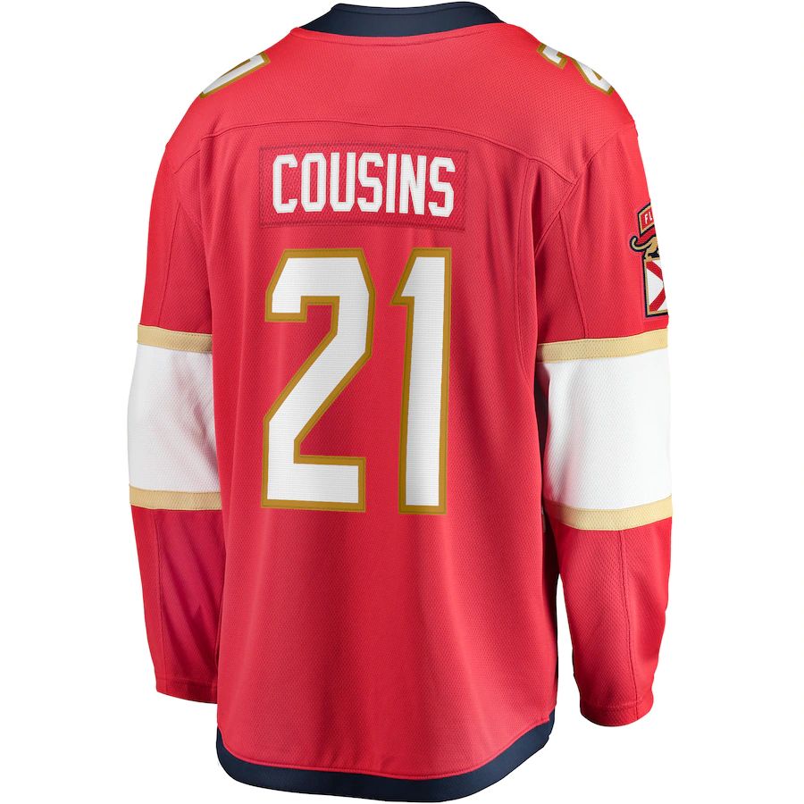 Custom #21 Red FLA Hockey Shirt Top