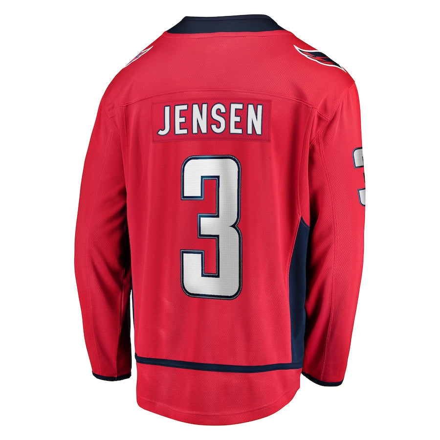Custom #3 Red WSH Hockey Shirt Top