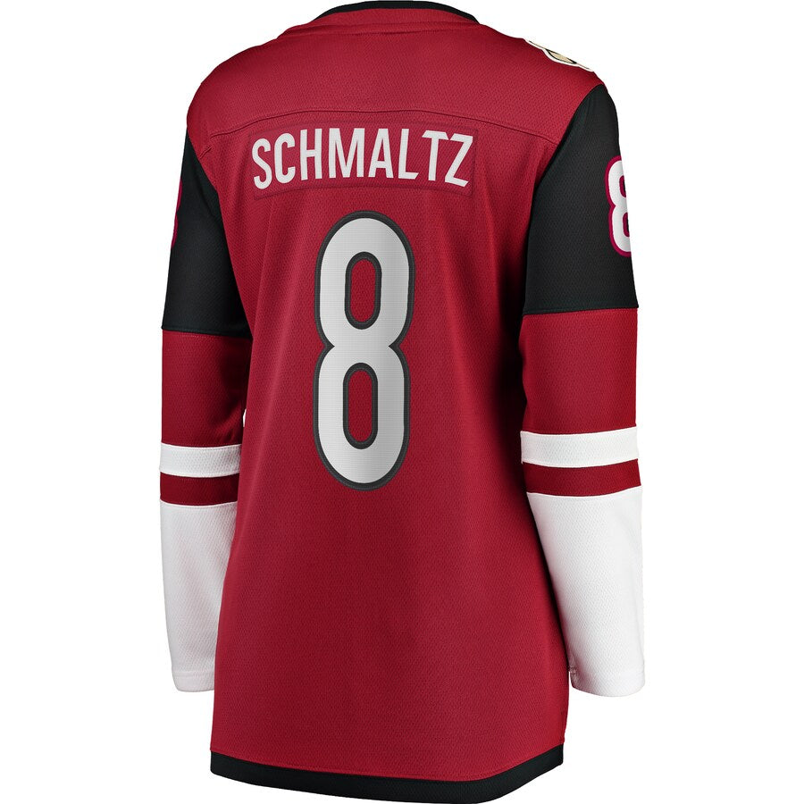 Custom #8 Garnet Hockey Shirt Top