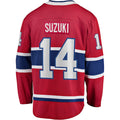 Custom #14 Red MTL Hockey Shirt Top