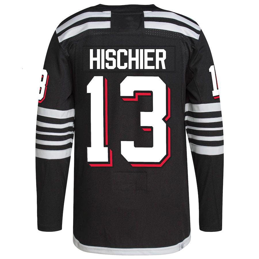 Custom #13 Black 2021 NJD Hockey Shirt Top