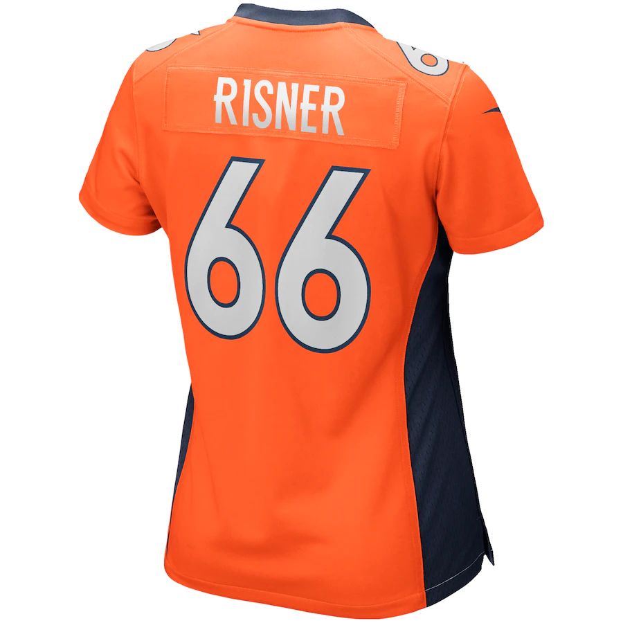 Custom #66 Orange DEN Football Shirt Top