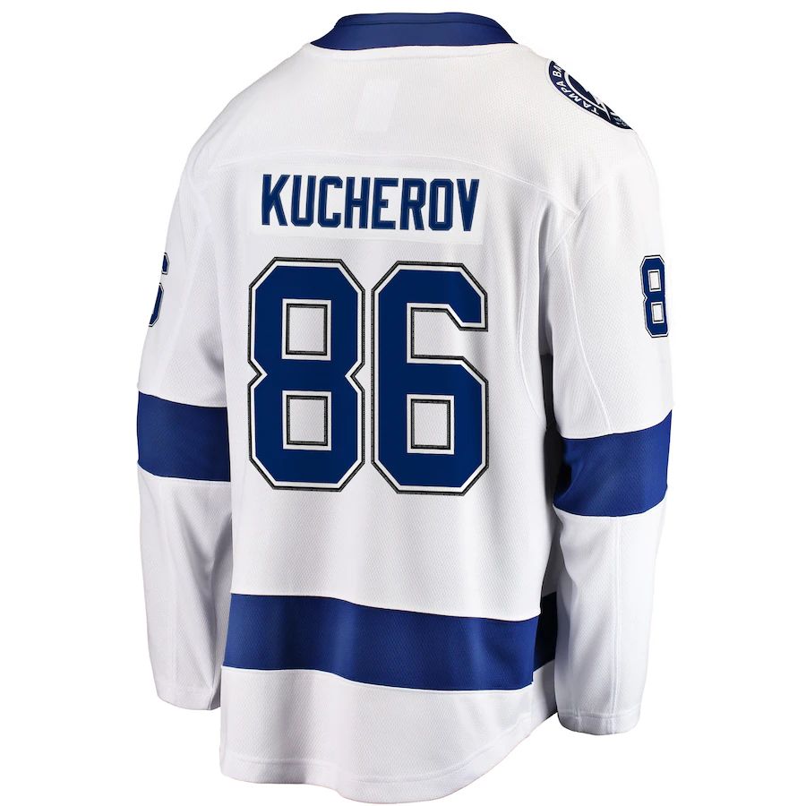 Custom #86 White TBL Hockey Shirt Top
