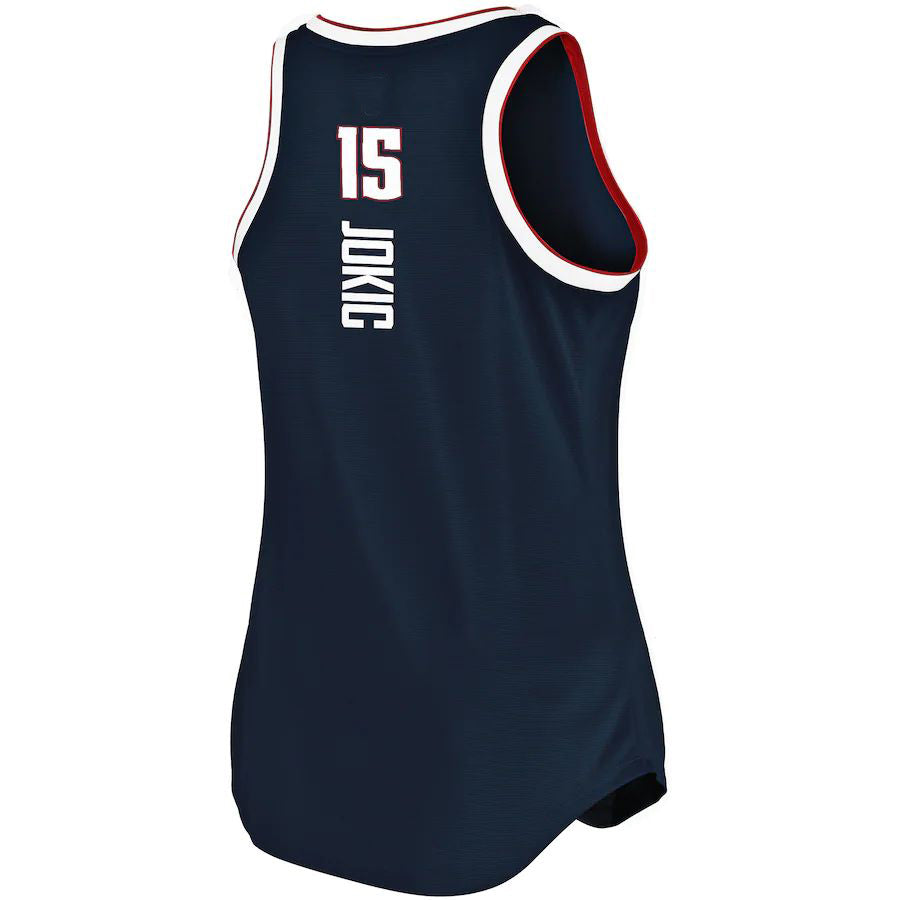 Custom #15 Navy 2019 DEN Basketball Shirt Top