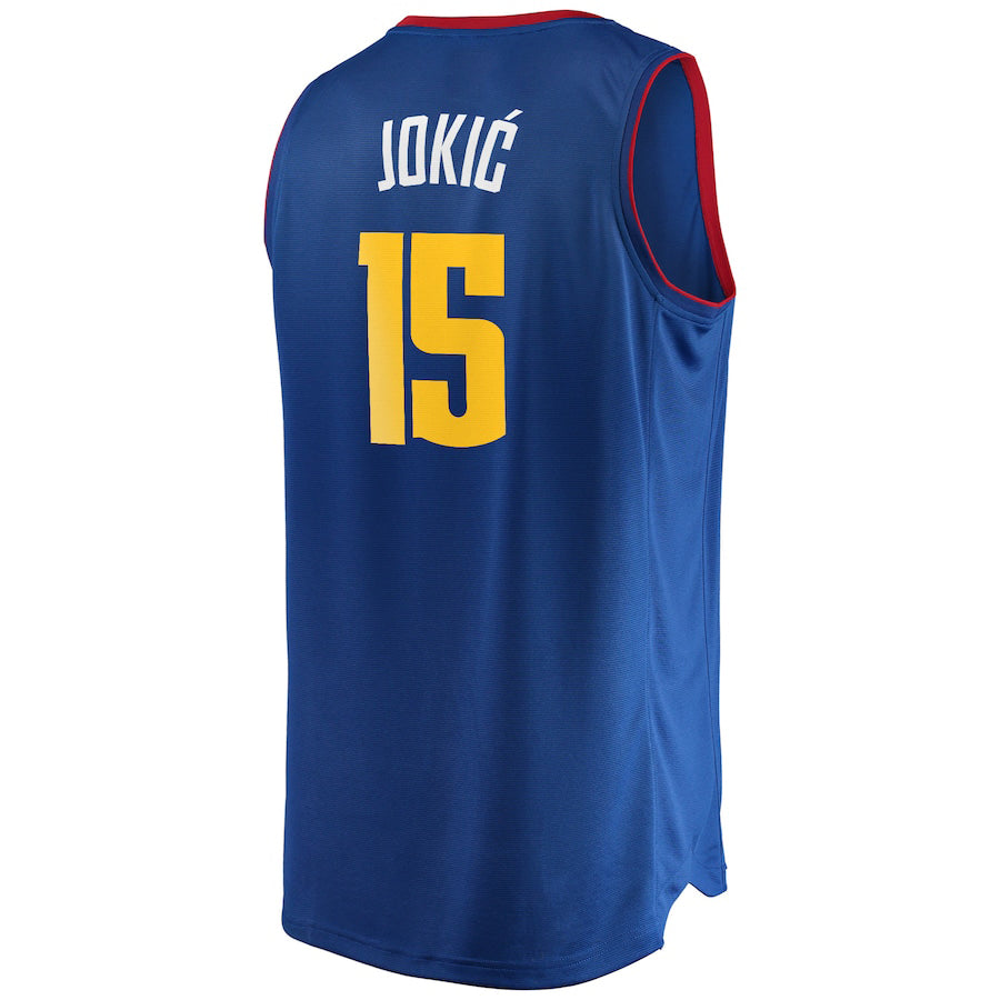Custom #15 Blue 2020 DEN Basketball Shirt Top