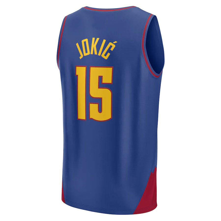 Custom #15 Blue 2022 DEN Basketball Shirt Top