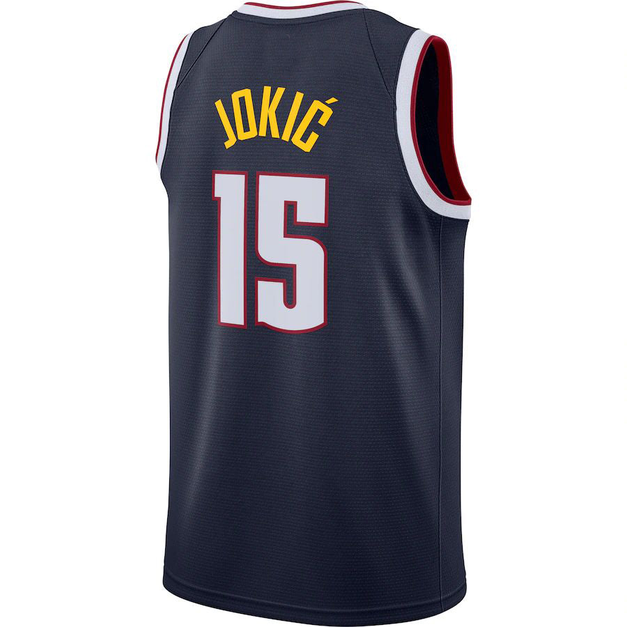 Custom #15 Navy 2020 DEN Basketball Shirt Top