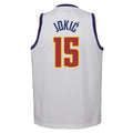 Custom #15 White 2020 DEN Basketball Shirt Top