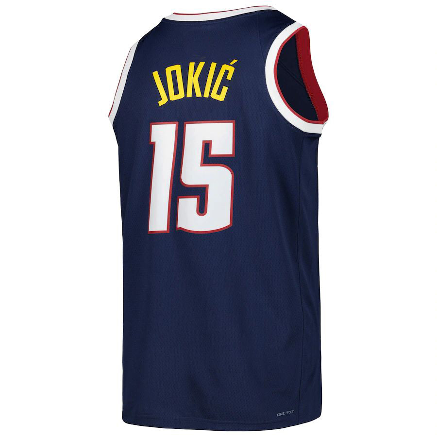 Custom #15 Navy 2022 DEN Basketball Shirt Top