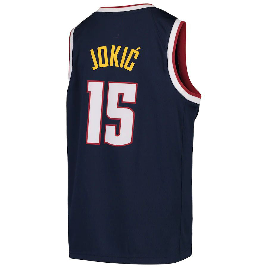 Custom #15 Navy DEN Basketball Shirt Top