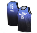 Custom #15 Blue Basketball Shirt Top