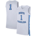 Custom #1 White College Shirt Top