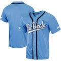 Custom Carolina Blue Baseball Shirt Top
