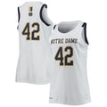 Custom #42 White Basketball Shirt Top