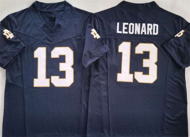 Custom #13 Navy 2024 Football Shirt Top