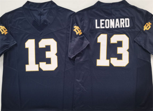 Custom #13 Navy 2025 Football Shirt Top