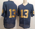 Custom #13 Navy Blue College Shirt Top