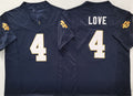 Custom #4 Navy 2024 Football Shirt Top