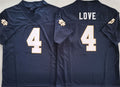 Custom #4 Navy 2025 Football Shirt Top