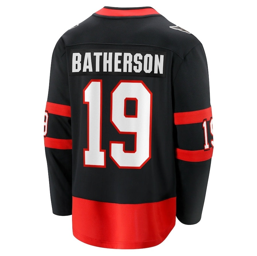 Custom #19 Black OTT Hockey Shirt Top