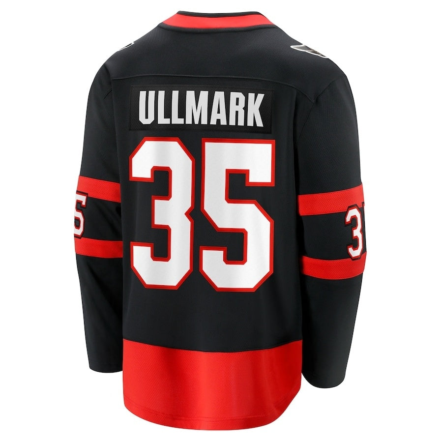 Custom #35 Black OTT Hockey Shirt Top