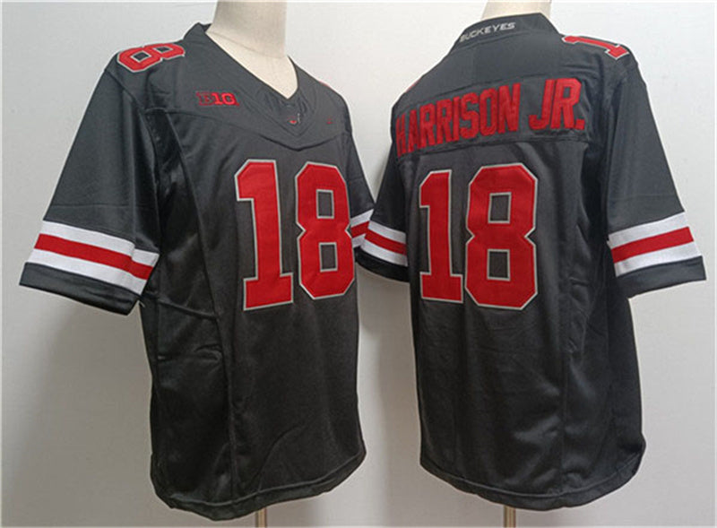 Custom #18 Black 2023 College Shirt Top