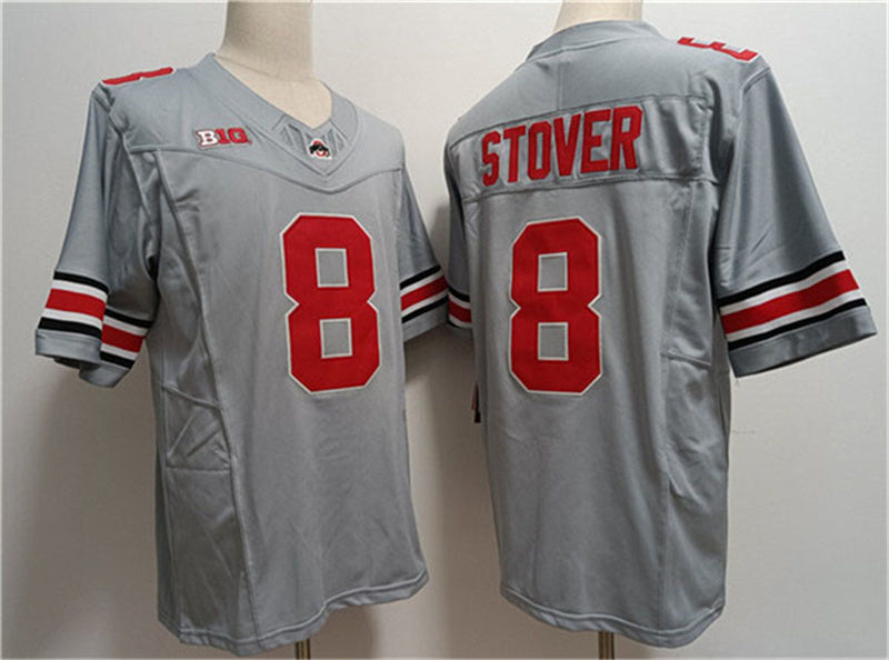 Custom #8 Gray 2023 College Shirt Top