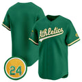 Custom Green 2024 OAK Baseball Shirt Top