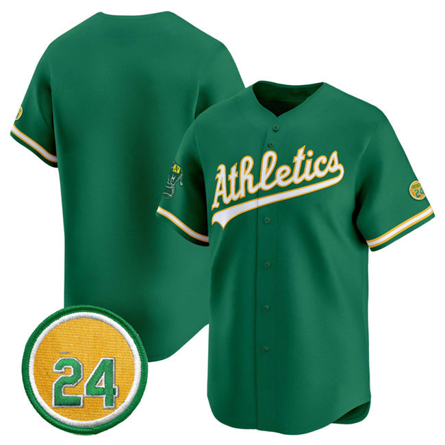 Custom Green 2024 OAK Baseball Shirt Top