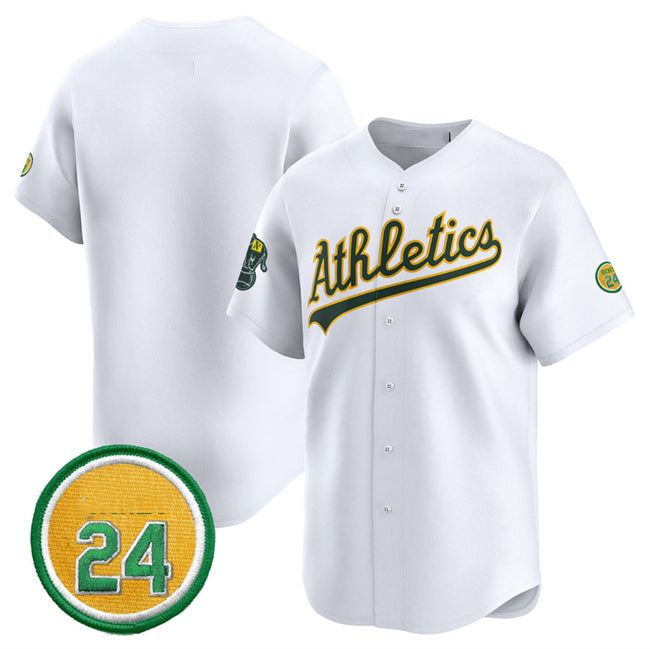 Custom White 2024 OAK Baseball Shirt Top