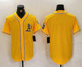 Custom Yellow OAK Baseball Shirt Top