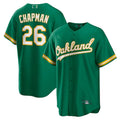 Custom #26 Green OAK Baseball Shirt Top