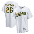 Custom #26 White OAK Baseball Shirt Top