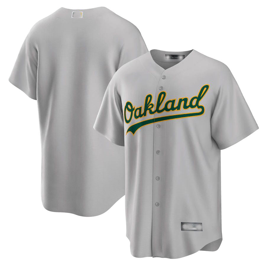 Custom Gray OAK Baseball Shirt Top
